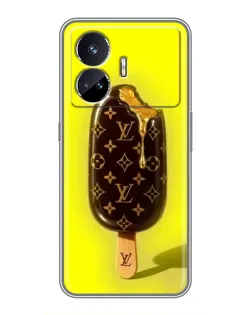 Чехол для Realme GT5 с картинкой «Мороженое от LV»
