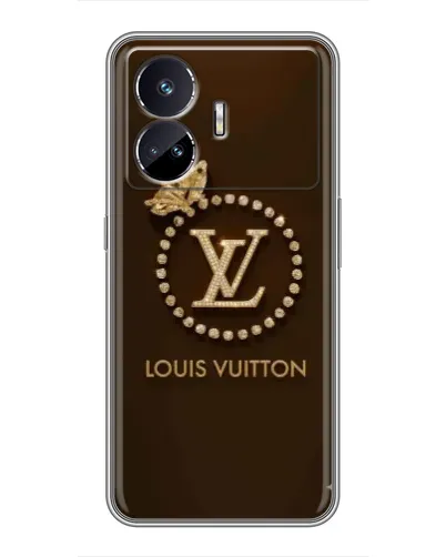 Чехол для Realme GT5 с картинкой «LV — золотая печать»
