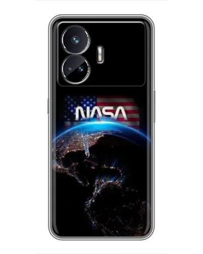 Чехол для Realme GT5 с картинкой «Земля из космоса NASA»