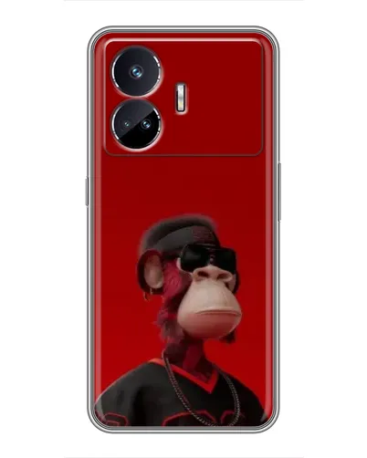 Чохол для Realme GT5 з картинкою «Bored Ape в червоному»