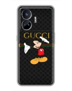Чехол для Realme GT5 с картинкой «Микки Маус Gucci»