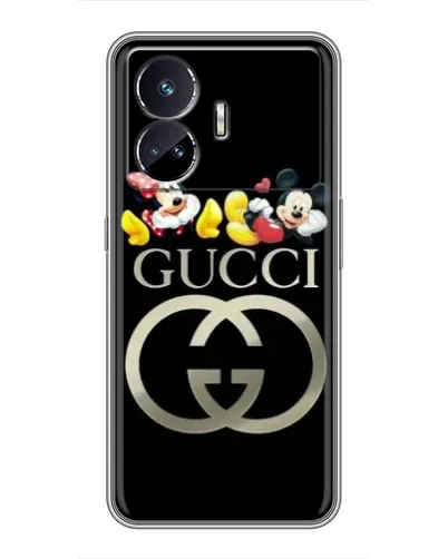 Чехол для Realme GT5 с картинкой «Gucci — герои Disney»