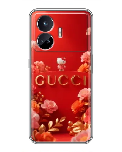Чехол для Realme GT5 с картинкой «Gucci — золотой сад»