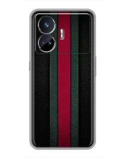 Чехол для Realme GT5 с картинкой «Gucci — неоновая линия»