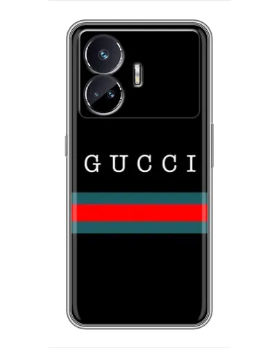 Чехол для Realme GT5 с картинкой «Gucci — красный пояс»