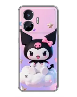 Чехол для Realme GT5 с картинкой «Рок-звезда Kuromi»