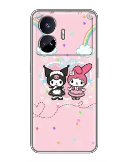 Чехол для Realme GT5 с картинкой «My Melody и Kuromi»