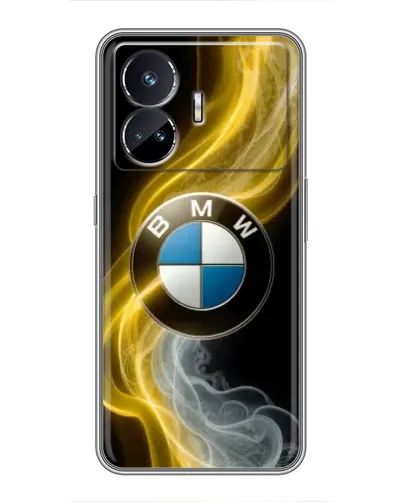 Чохол для Realme GT5 з картинкою «Золотистий дим BMW»