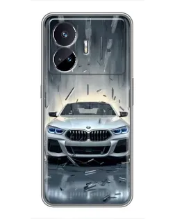 Чохол для Realme GT5 з картинкою «BMW у світлі фар»