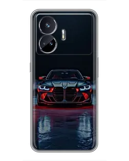 Чохол для Realme GT5 з картинкою «BMW на мокрій дорозі»