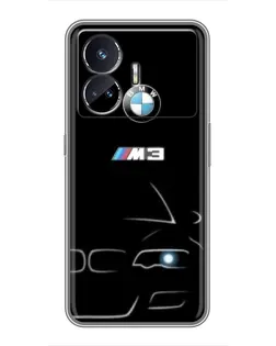 Чохол для Realme GT5 з картинкою «Мінімалістичний принт BMW M3»