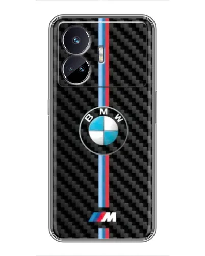 Чохол для Realme GT5 з картинкою «Емблема BMW та карбон»