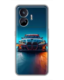 Чохол для Realme GT5 з картинкою «BMW — вогні неону» Чохол для Realme GT5 з картинкою «BMW — вогні неону»