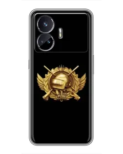 Чехол для Realme GT5 с картинкой «PUBG — оранжевый градиент»