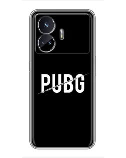 Чохол для Realme GT5 з картинкою «PUBG — білий логотип»