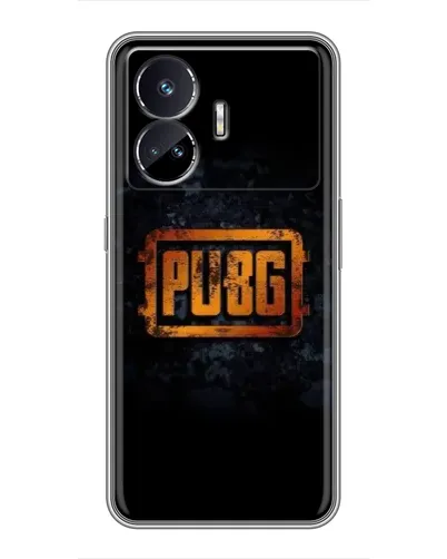 Чохол для Realme GT5 з картинкою «PUBG — золотий логотип»