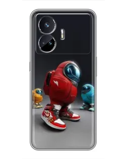 Чехол для Realme GT5 с картинкой «Among Us — 3D стиль»