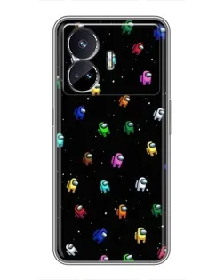 Чехол для Realme GT5 с картинкой «Экипаж Among Us»
