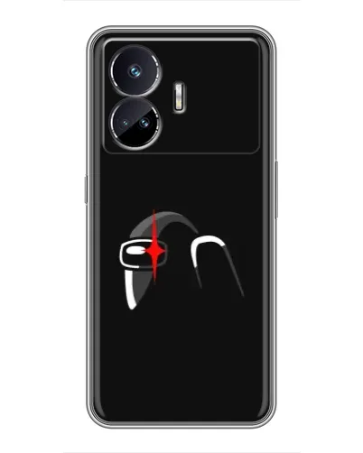 Чехол для Realme GT5 с картинкой «Among Us шлем»