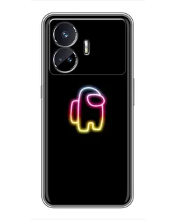 Чехол для Realme GT5 с картинкой «Among Us градиент»