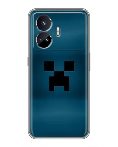 Чехол для Realme GT5 с картинкой «Крипер текстура»