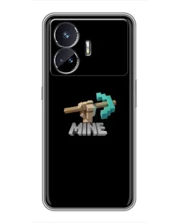 Чехол для Realme GT5 с картинкой «Алмазная кирка»