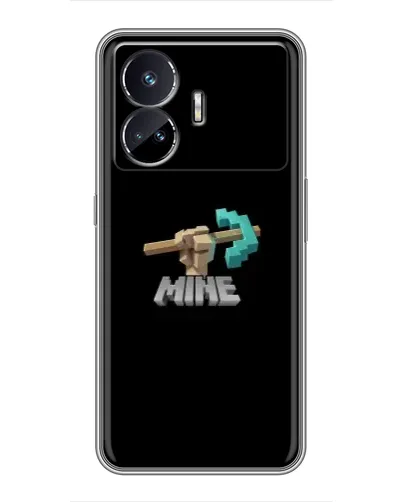 Чехол для Realme GT5 с картинкой «Алмазная кирка»