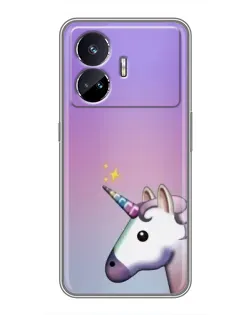 Чехол для Realme GT5 с картинкой «Единорог градиент»