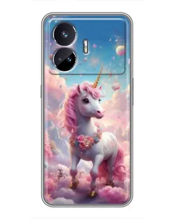 Чохол для Realme GT5 з картинкою «Єдиноріг серед хмар»