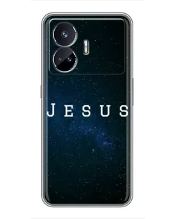 Чехол для Realme GT5 с картинкой «Звездное небо Jesus»