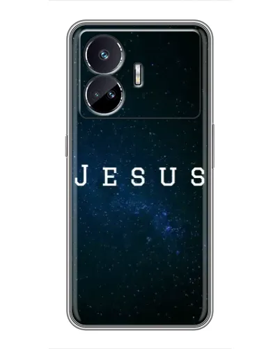 Чехол для Realme GT5 с картинкой «Звездное небо Jesus»