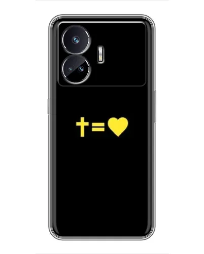 Чехол для Realme GT5 с картинкой «Сердце и Крест»