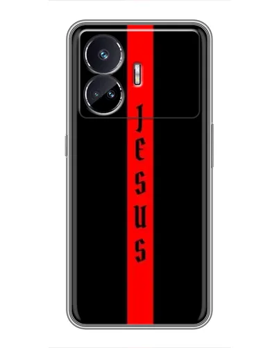Чехол для Realme GT5 с картинкой «Красная линия веры»