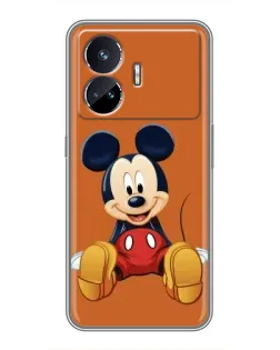 Чехол для Realme GT5 с картинкой «Микки отдыхает»