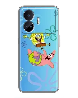 Чохол для Realme GT5 з картинкою «Спанч Боб та Патрік»