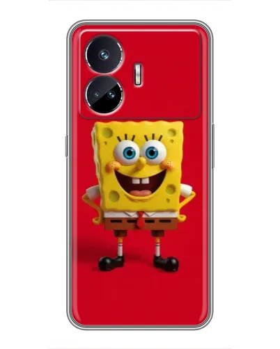 Чохол для Realme GT5 з картинкою «Спанч Боб на червоному»