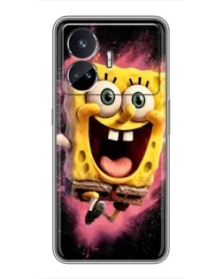 Чохол для Realme GT5 з картинкою «Вибуховий Спанч Боб»