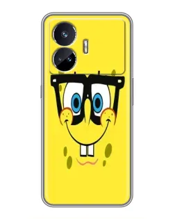 Чехол для Realme GT5 с картинкой «Минималистичный Спанч Боб»