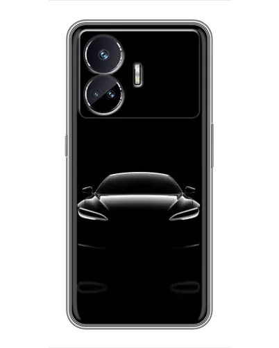 Чохол для Realme GT5 з картинкою «Силует Tesla Night»