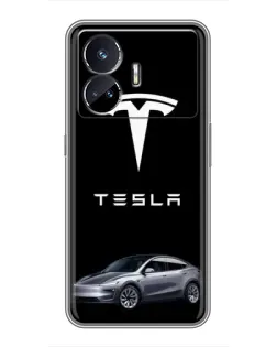 Чохол для Realme GT5 з картинкою «Tesla Model Y»
