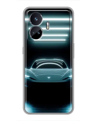 Чохол для Realme GT5 з картинкою «Tesla в неоні»