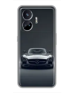 Чохол для Realme GT5 з картинкою «Mercedes на чорному»