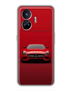 Чохол для Realme GT5 з картинкою «Червоний Mercedes AMG»