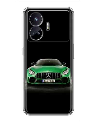 Чехол для Realme GT5 с картинкой «Mercedes — неоновый лого»