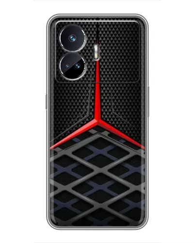 Чехол для Realme GT5 с картинкой «Mercedes Carbon Grid»