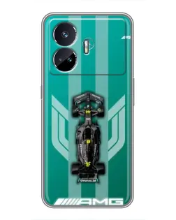 Чехол для Realme GT5 с картинкой «Mercedes AMG Petronas»