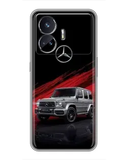 Чехол для Realme GT5 с картинкой «Mercedes G-Class красный»