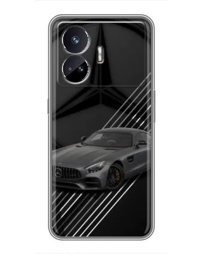 Чехол для Realme GT5 с картинкой «Mercedes AMG — графика»