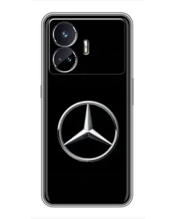 Чехол для Realme GT5 с картинкой «Mercedes классический лого»