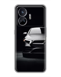 Чехол для Realme GT5 с картинкой «Свет фар Mercedes»